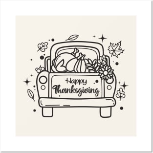 Thanksgiving Truck Posters and Art